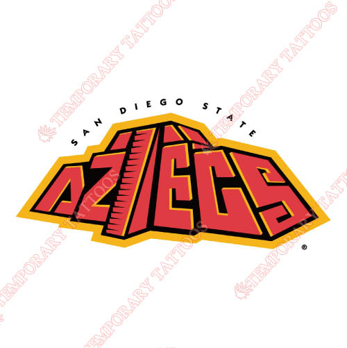 San Diego State Aztecs Customize Temporary Tattoos Stickers NO.6102